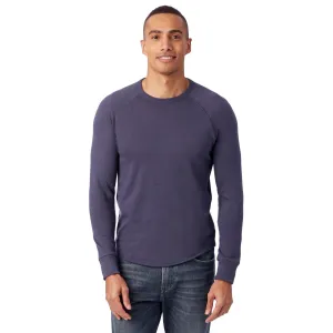 Kickback Vintage Heavy Knit Pullover Sweatshirt (Dark Navy)